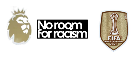 23/24 Premier League Champion Badge(New) & No Room For Racism & CWC Champions 2023 Badges Patch