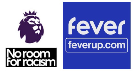 24/25 Premier League Badge & No Room For Racism & Fever Sponsor（white） Patch