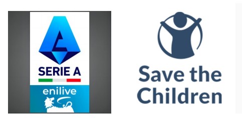 24/25 Serie A Badge & Save The Children Sponsor (away) Patch