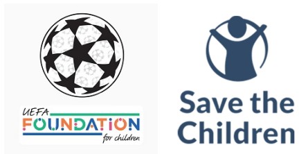 24/25 UCL & UEFA Foundation Badges & Save The Children Sponsor (away) Patch
