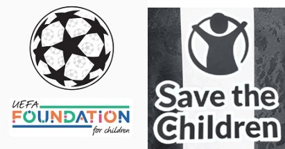 24/25 UCL & UEFA Foundation Badges & Save The Children Sponsor (home) Patch