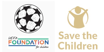 24/25 UCL & UEFA Foundation Badges & Save The Children Sponsor (third away) Patch