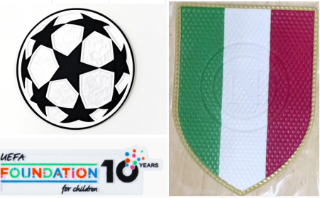 25/26 UCL & UEFA Foundation 10 Years Badge & Scudetto Badge Patch