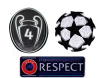 UCL & Honor 4 Cups & Respect Badges Patch