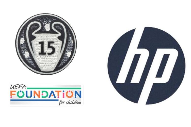 UCL Champion 15 & UEFA Foundation & HP Sponsor (Away） Patch
