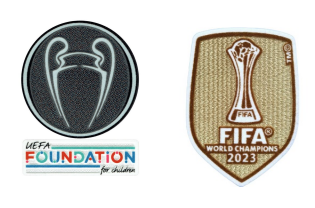UCL Champion(Man City) & UEFA Foundation & CWC Champions 2023 Badges Patch